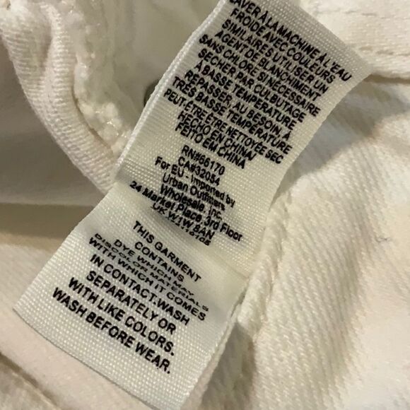 Free People Zip It Up Denim Mini Skirt White 26 - Picture 13 of 13